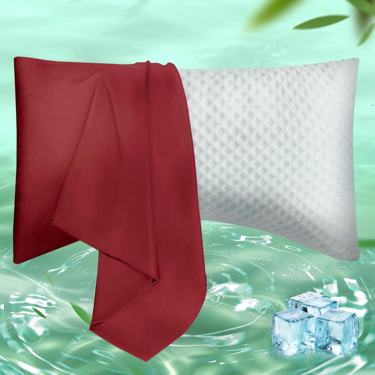 Body Pillowcase with Zipper Cooling Viscose from Bamboo Zippered Pillowcases, Cool & Breathable Body Pillow Cover for Hot Sleepers and Night Sweats, 20" x 54"