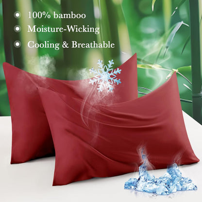 Body Pillowcase with Zipper Cooling Viscose from Bamboo Zippered Pillowcases, Cool & Breathable Body Pillow Cover for Hot Sleepers and Night Sweats, 20" x 54"