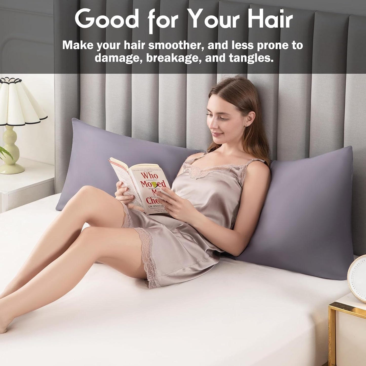 Body Pillowcase with Zipper Cooling Viscose from Bamboo Zippered Pillowcases, Cool & Breathable Body Pillow Cover for Hot Sleepers and Night Sweats, 20" x 54"