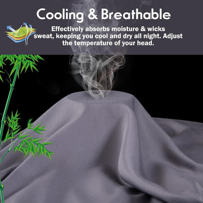 Body Pillowcase with Zipper Cooling Viscose from Bamboo Zippered Pillowcases, Cool & Breathable Body Pillow Cover for Hot Sleepers and Night Sweats, 20" x 54"