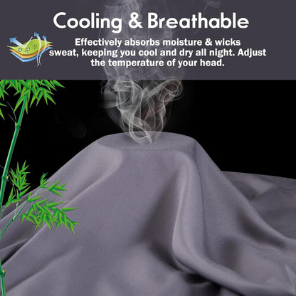 Body Pillowcase with Zipper Cooling Viscose from Bamboo Zippered Pillowcases, Cool & Breathable Body Pillow Cover for Hot Sleepers and Night Sweats, 20" x 54"