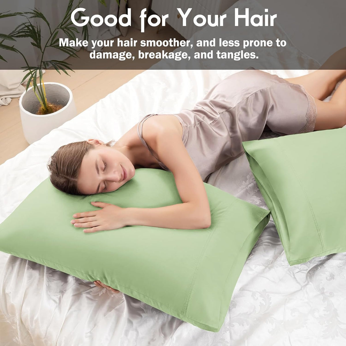 Body Pillowcase with Zipper Cooling Viscose from Bamboo Zippered Pillowcases, Cool & Breathable Body Pillow Cover for Hot Sleepers and Night Sweats, 20" x 54"