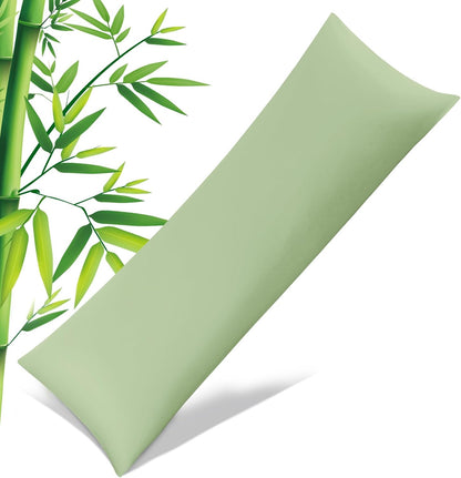 Body Pillowcase with Zipper Cooling Viscose from Bamboo Zippered Pillowcases, Cool & Breathable Body Pillow Cover for Hot Sleepers and Night Sweats, 20" x 54"