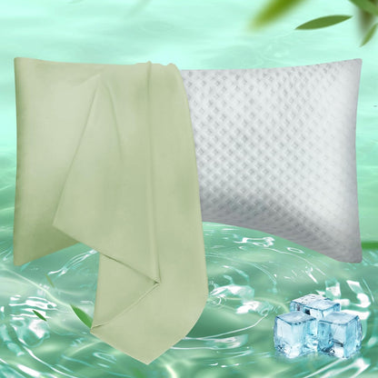 Body Pillowcase with Zipper Cooling Viscose from Bamboo Zippered Pillowcases, Cool & Breathable Body Pillow Cover for Hot Sleepers and Night Sweats, 20" x 54"