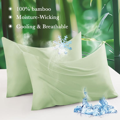 Body Pillowcase with Zipper Cooling Viscose from Bamboo Zippered Pillowcases, Cool & Breathable Body Pillow Cover for Hot Sleepers and Night Sweats, 20" x 54"