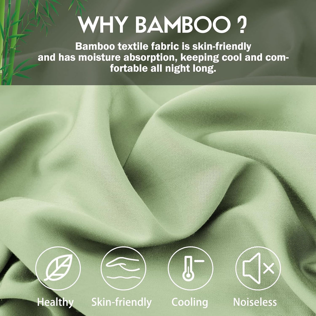 Body Pillowcase with Zipper Cooling Viscose from Bamboo Zippered Pillowcases, Cool & Breathable Body Pillow Cover for Hot Sleepers and Night Sweats, 20" x 54"