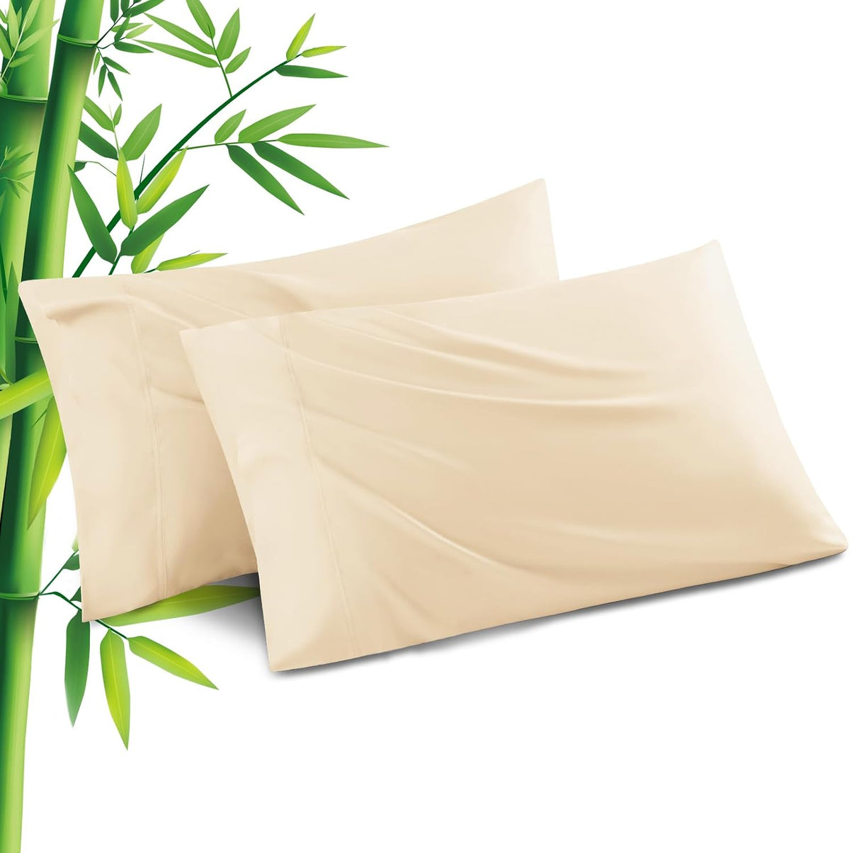 Body Pillowcase with Zipper Cooling Viscose from Bamboo Zippered Pillowcases, Cool & Breathable Body Pillow Cover for Hot Sleepers and Night Sweats, 20" x 54"