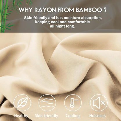 Body Pillowcase with Zipper Cooling Viscose from Bamboo Zippered Pillowcases, Cool & Breathable Body Pillow Cover for Hot Sleepers and Night Sweats, 20" x 54"