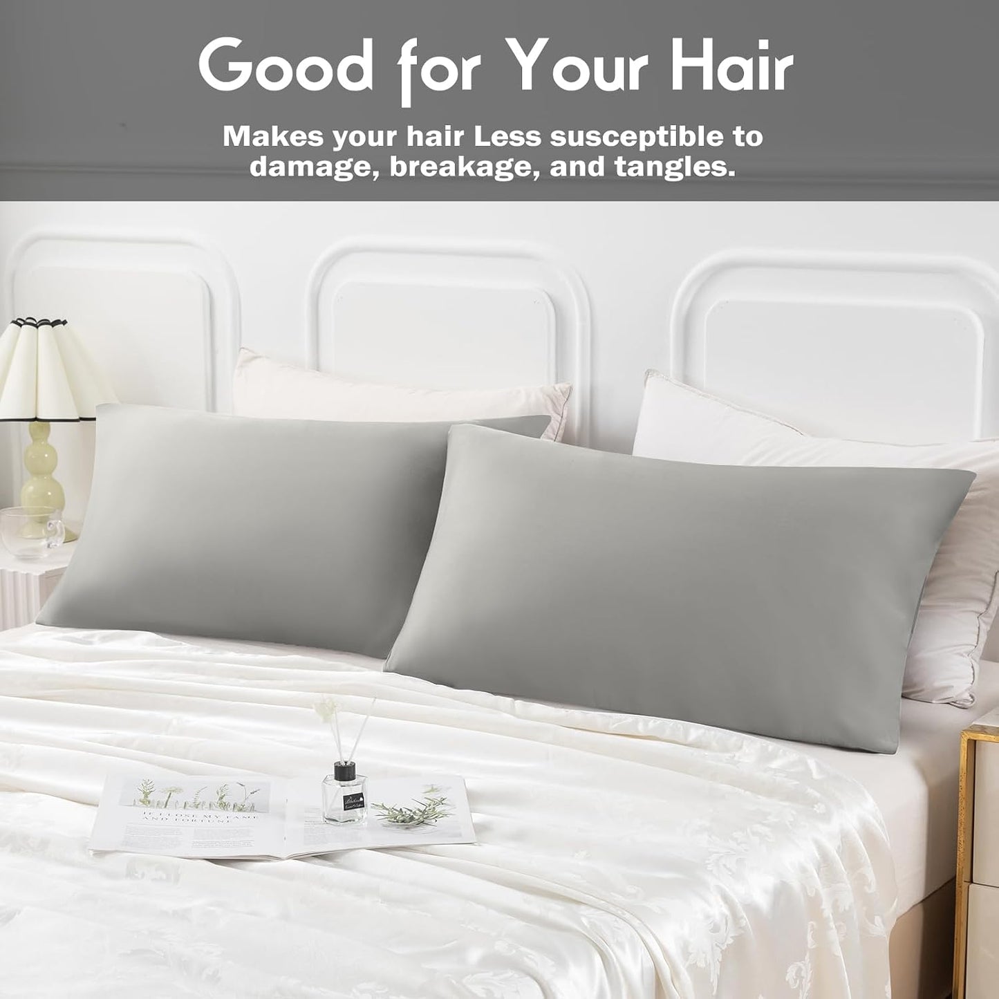 Body Pillowcase with Zipper Cooling Viscose from Bamboo Zippered Pillowcases, Cool & Breathable Body Pillow Cover for Hot Sleepers and Night Sweats, 20" x 54"
