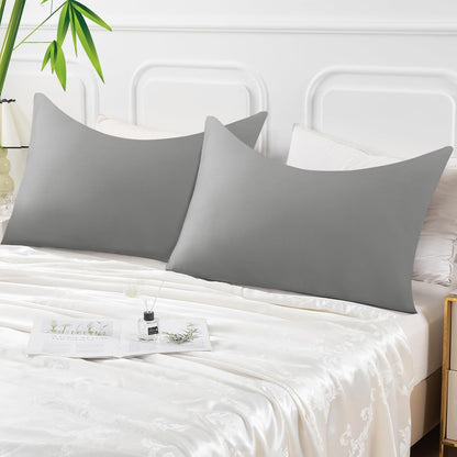 Body Pillowcase with Zipper Cooling Viscose from Bamboo Zippered Pillowcases, Cool & Breathable Body Pillow Cover for Hot Sleepers and Night Sweats, 20" x 54"