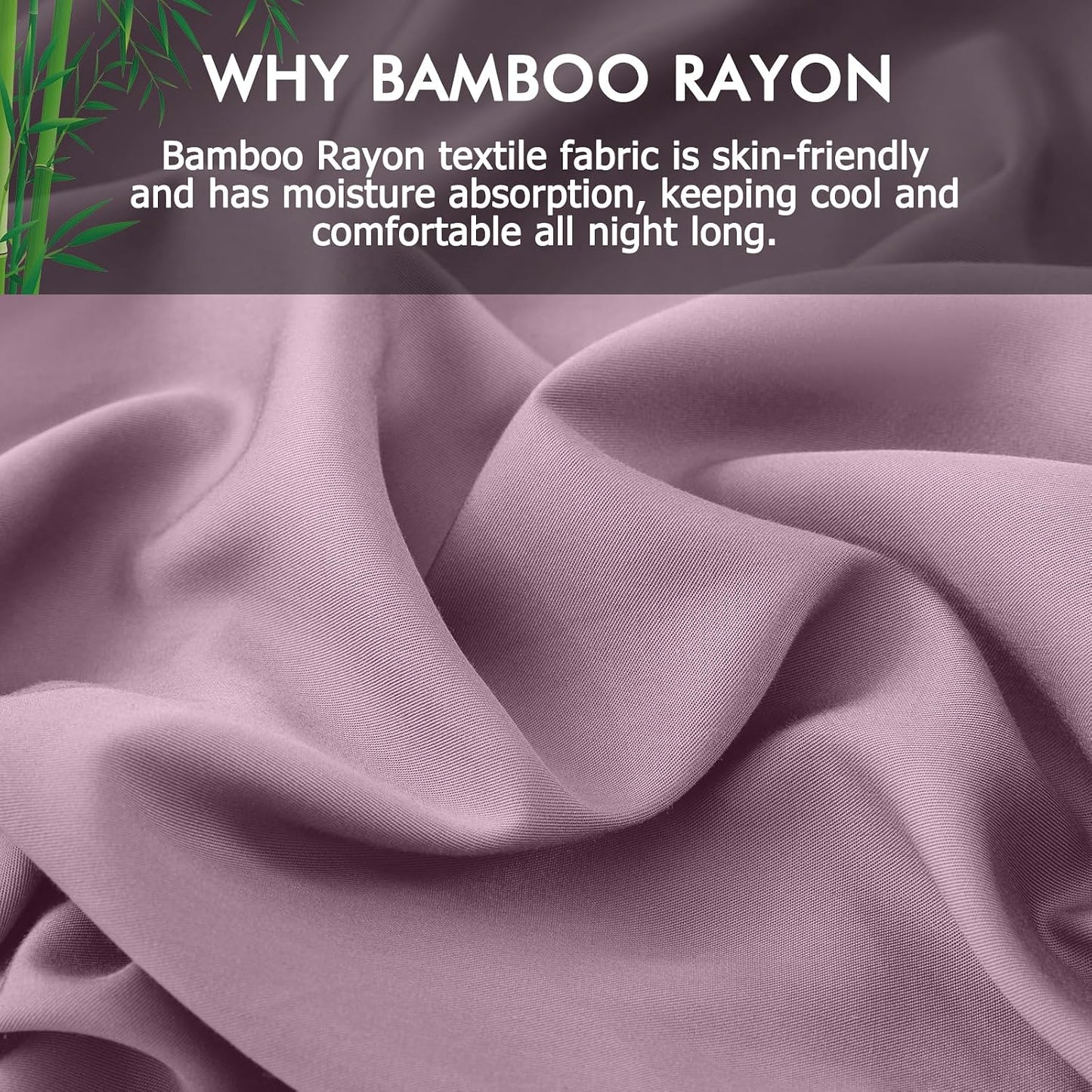 Body Pillowcase with Zipper Cooling Viscose from Bamboo Zippered Pillowcases, Cool & Breathable Body Pillow Cover for Hot Sleepers and Night Sweats, 20" x 54"
