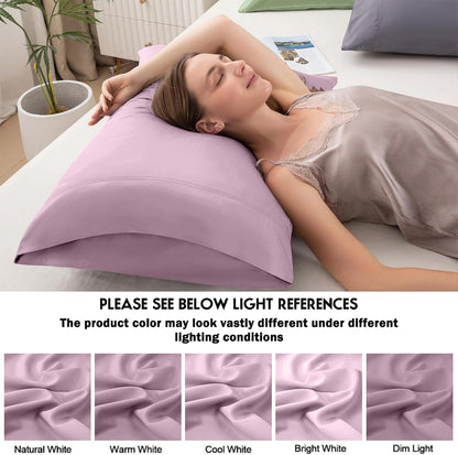 Body Pillowcase with Zipper Cooling Viscose from Bamboo Zippered Pillowcases, Cool & Breathable Body Pillow Cover for Hot Sleepers and Night Sweats, 20" x 54"