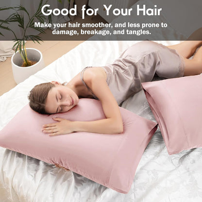Body Pillowcase with Zipper Cooling Viscose from Bamboo Zippered Pillowcases, Cool & Breathable Body Pillow Cover for Hot Sleepers and Night Sweats, 20" x 54"