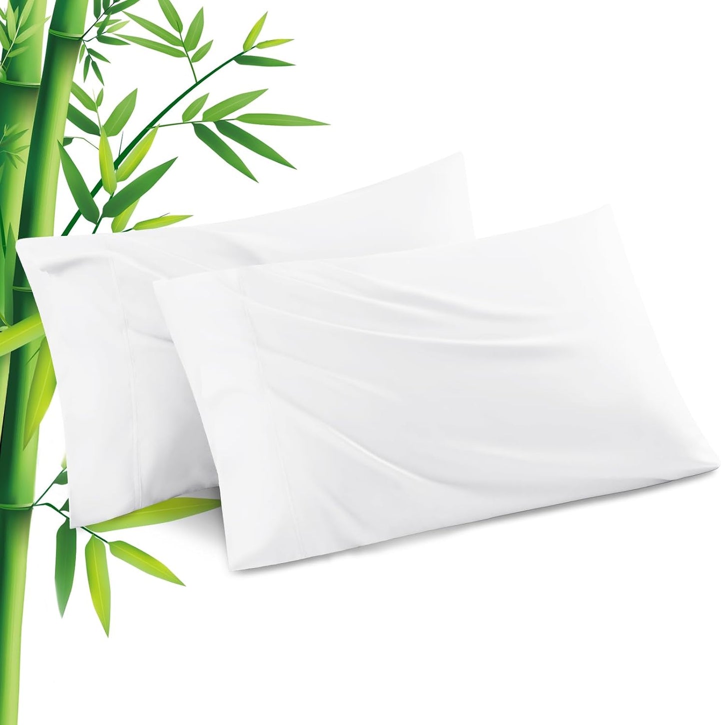 Body Pillowcase with Zipper Cooling Viscose from Bamboo Zippered Pillowcases, Cool & Breathable Body Pillow Cover for Hot Sleepers and Night Sweats, 20" x 54"