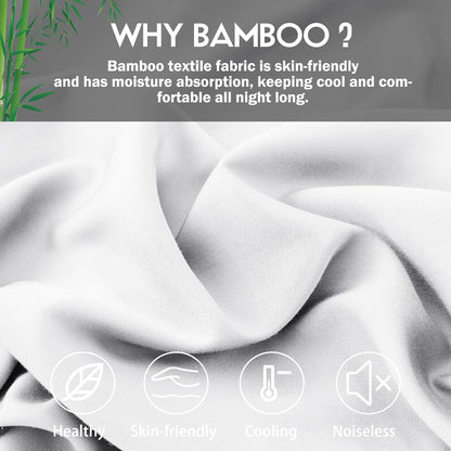 Body Pillowcase with Zipper Cooling Viscose from Bamboo Zippered Pillowcases, Cool & Breathable Body Pillow Cover for Hot Sleepers and Night Sweats, 20" x 54"