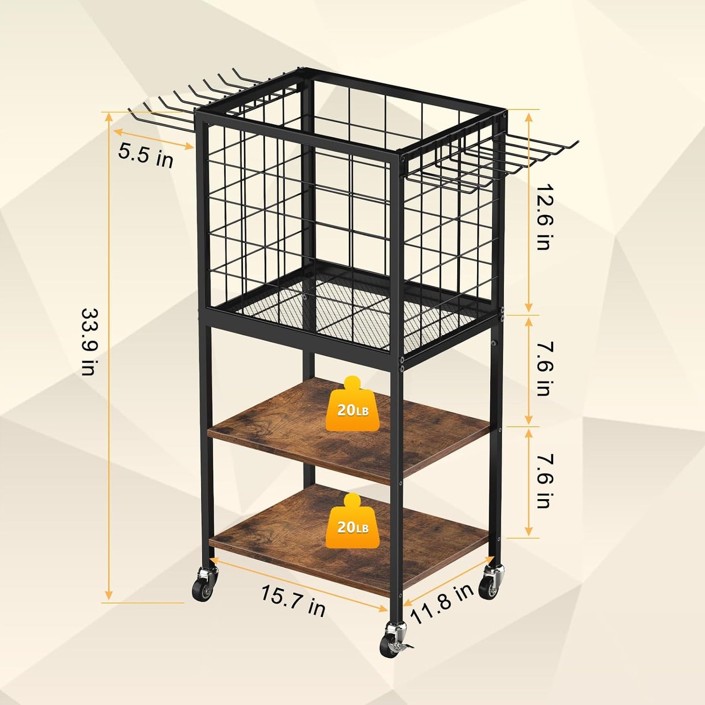 Home Gym Storage Exercise Equipment Organizer for Home