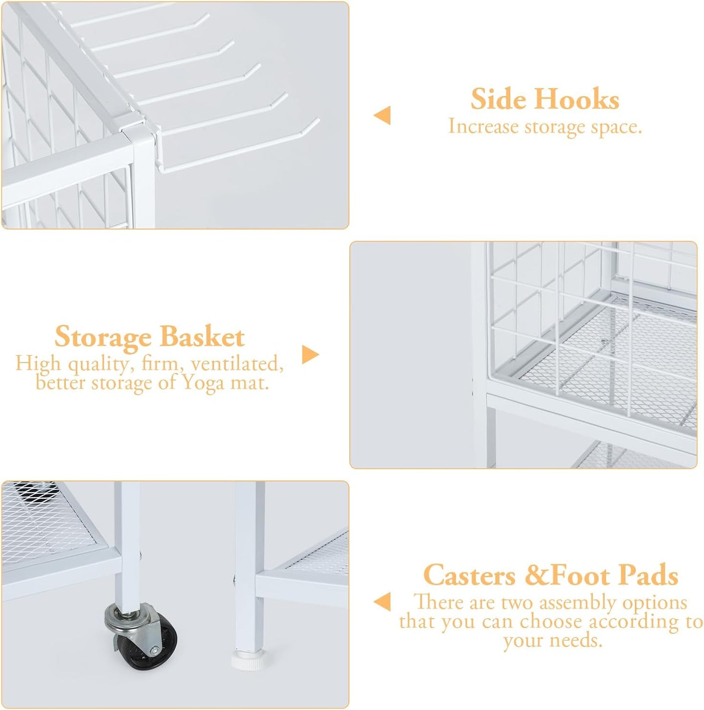 Home Gym Storage Exercise Equipment Organizer for Home