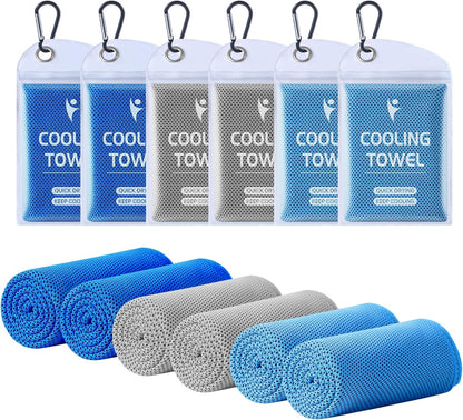 4 Pack Cooling Towels, 40x12 Breathable Gym Towel for Neck Face