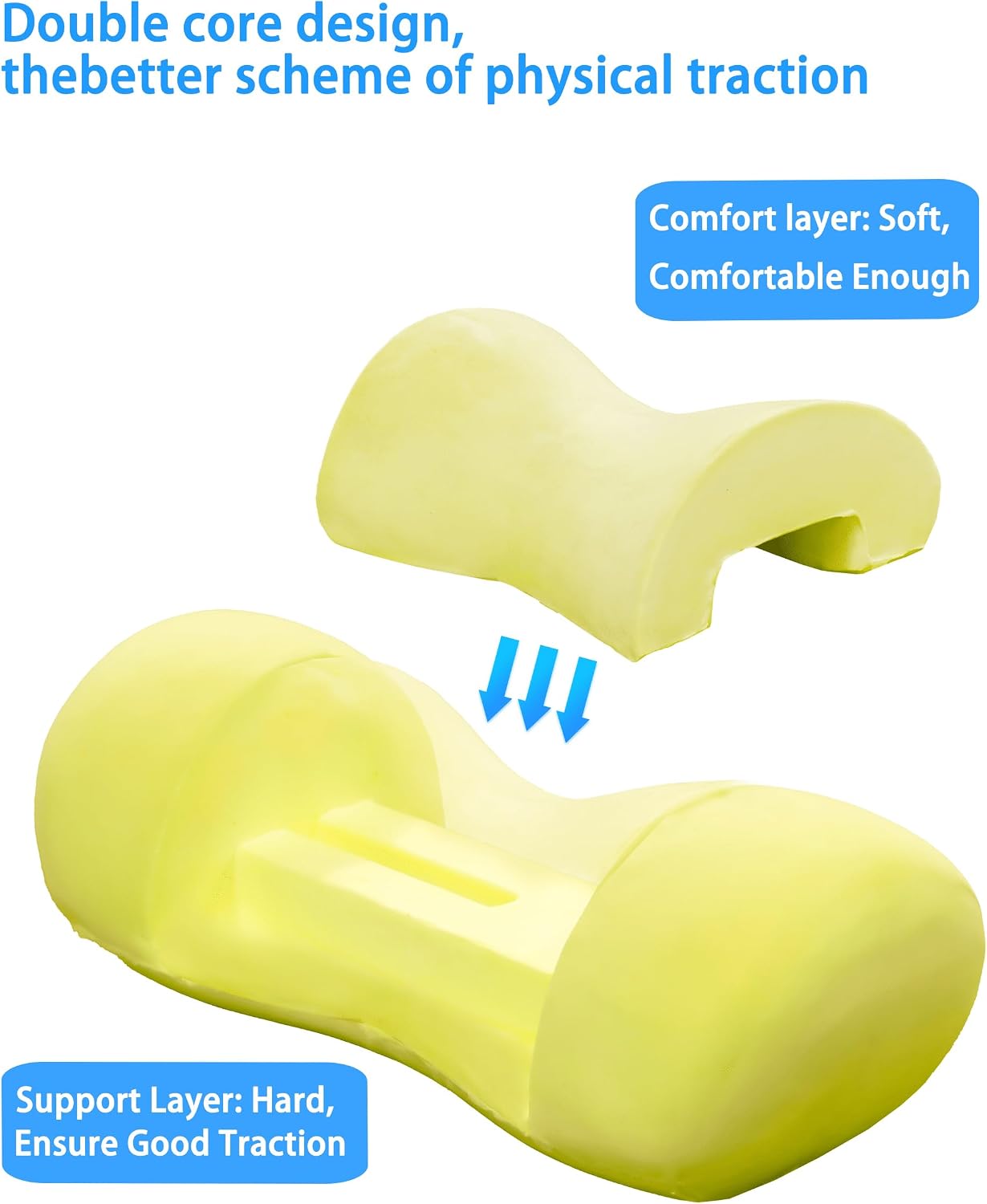 Bespilow Small Neck Roll Pillow for Sleeping, Neck Pillows for Pain Relief