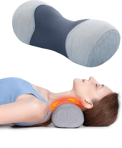 Bespilow Small Neck Roll Pillow for Sleeping, Neck Pillows for Pain Relief