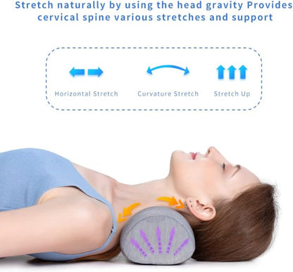 Bespilow Small Neck Roll Pillow for Sleeping, Neck Pillows for Pain Relief