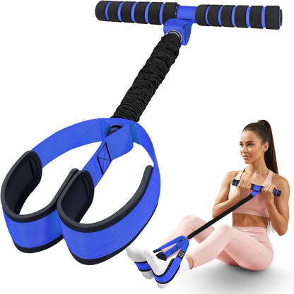 Pedal Resistance Bands with Handles, Upgrade Women Exercise Bands for Full Body Training, Core, ABS, Legs, Glutes, Arms, Pilates, Physical Therapy, Strength, Sit Up Equipment for Home Workout