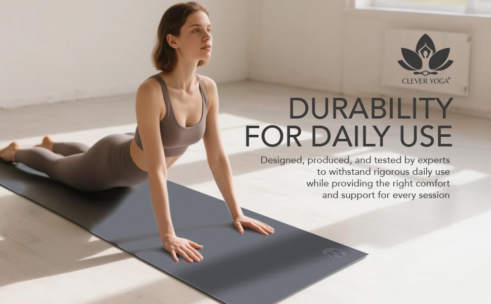 7 Piece Yoga Kit for Women & Men, 6mm Cushioned Mat, 2 Blocks, Strap, Mat and Hand Towels & Carrying Bag - Starter Yoga Set, Accessories & Equipment for Home Workout