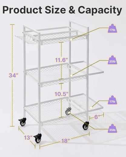 3-Tier Gym Storage Rack for Home Gym–Multi-Functional Weight Rack, Dumbbell Rack, Yoga Mat Holder with Side Basket & 6 Hooks, Gym Equipment Organizer