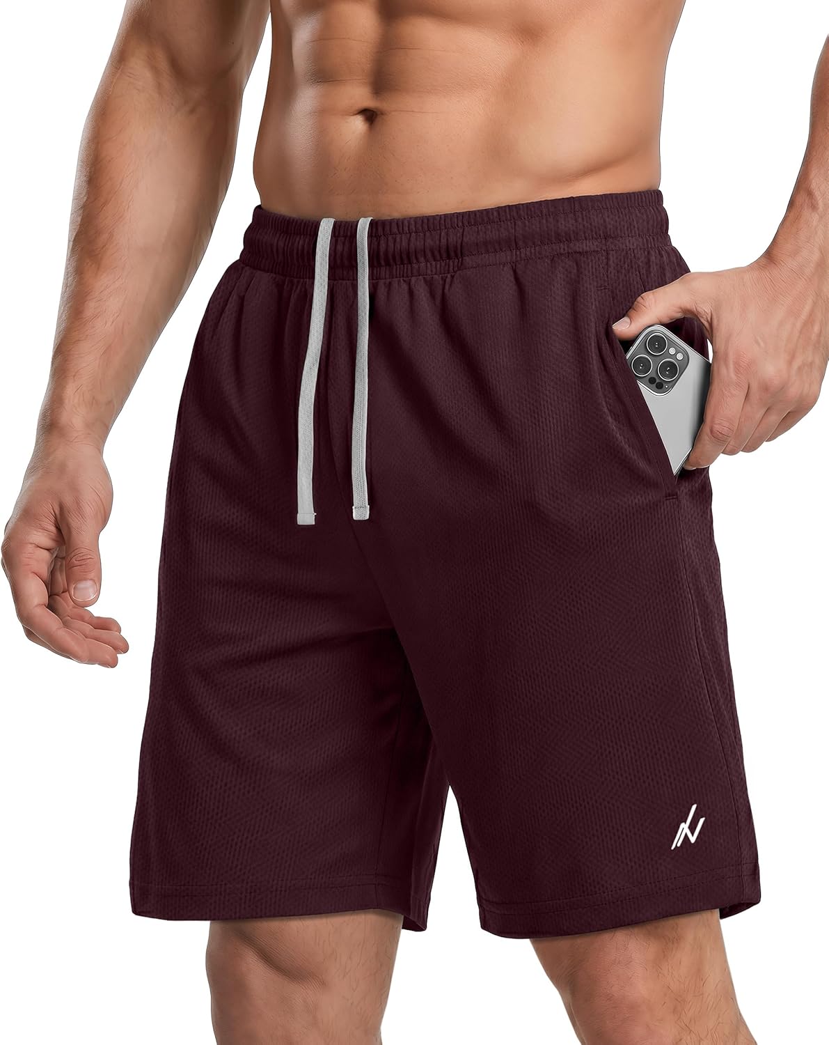 Men's Athletic Shorts Quick Dry Loose-Fit Lightweight Running Workout Gym Shorts with Pockets