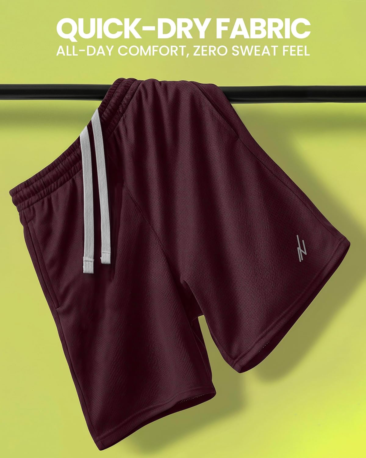 Men's Athletic Shorts Quick Dry Loose-Fit Lightweight Running Workout Gym Shorts with Pockets