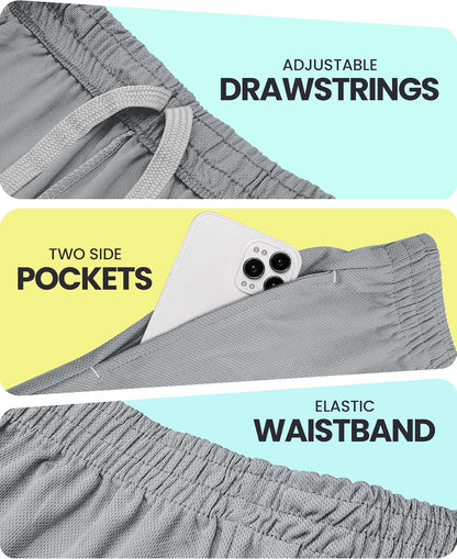 Men's Athletic Shorts Quick Dry Loose-Fit Lightweight Running Workout Gym Shorts with Pockets