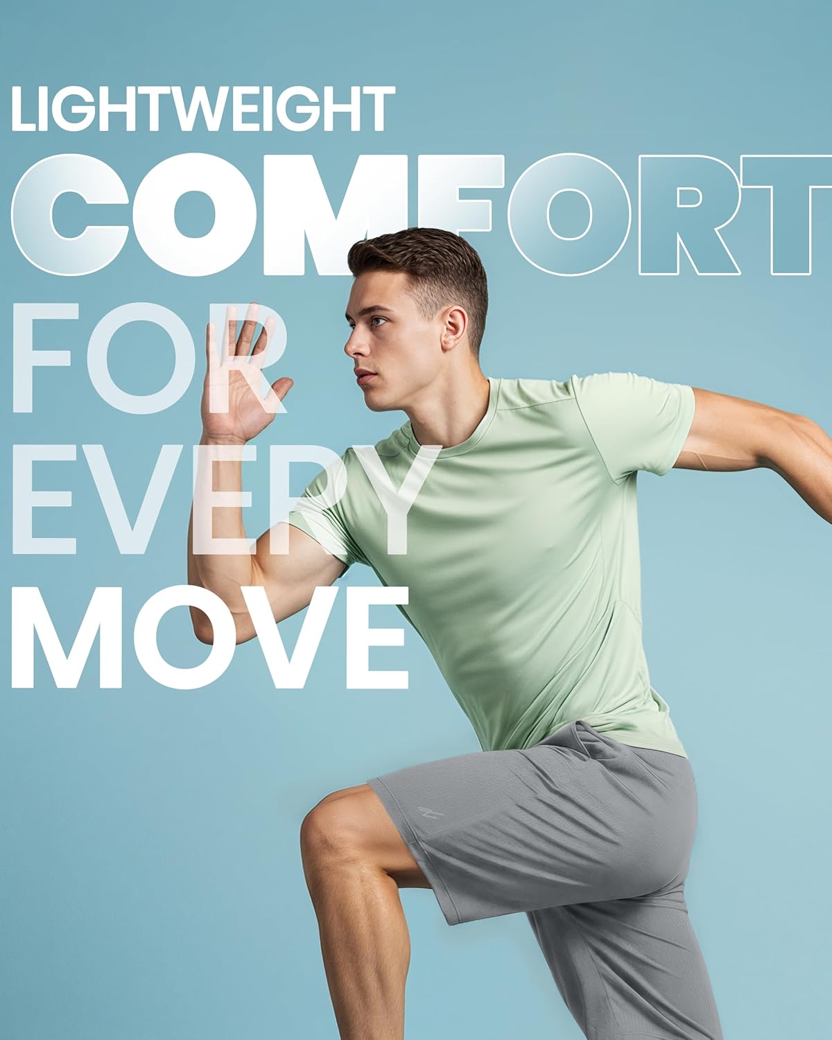 Men's Athletic Shorts Quick Dry Loose-Fit Lightweight Running Workout Gym Shorts with Pockets