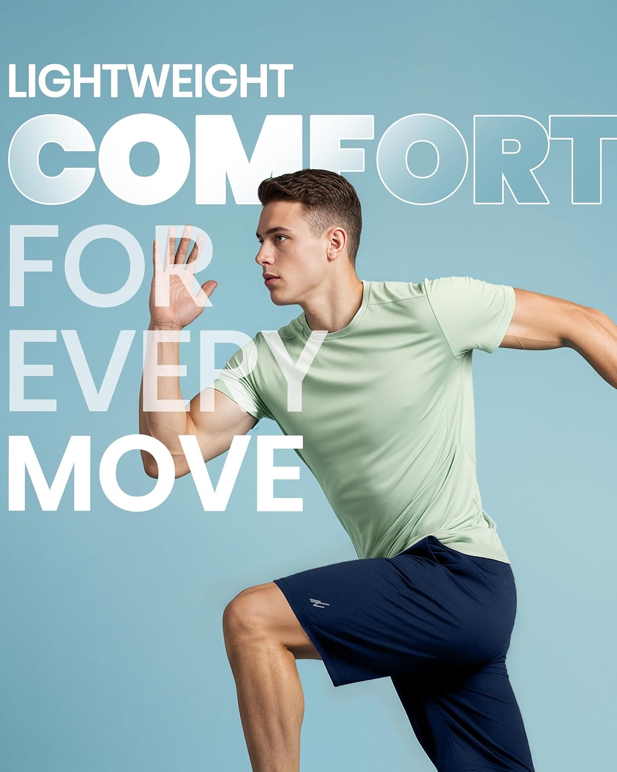Men's Athletic Shorts Quick Dry Loose-Fit Lightweight Running Workout Gym Shorts with Pockets