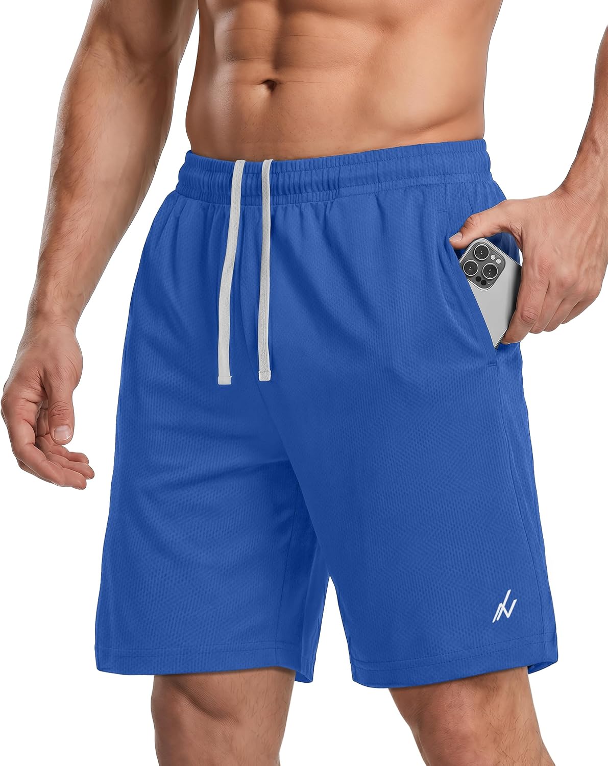 Men's Athletic Shorts Quick Dry Loose-Fit Lightweight Running Workout Gym Shorts with Pockets