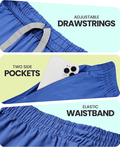 Men's Athletic Shorts Quick Dry Loose-Fit Lightweight Running Workout Gym Shorts with Pockets