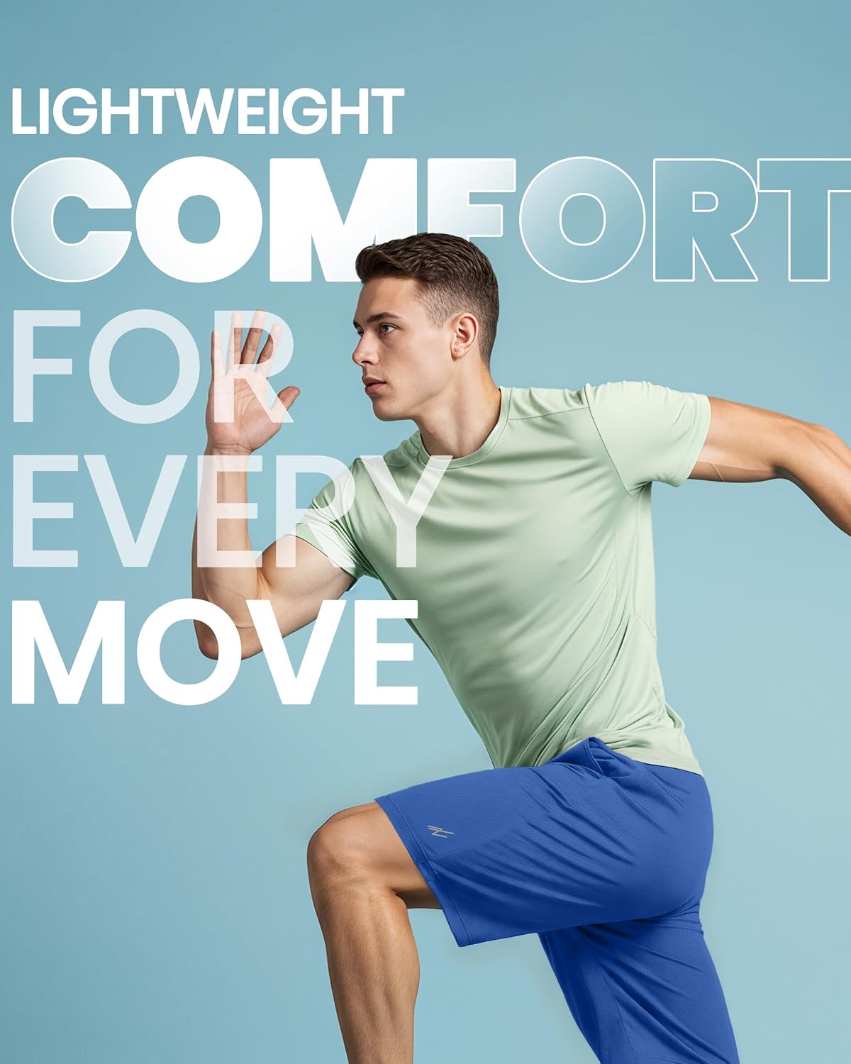 Men's Athletic Shorts Quick Dry Loose-Fit Lightweight Running Workout Gym Shorts with Pockets