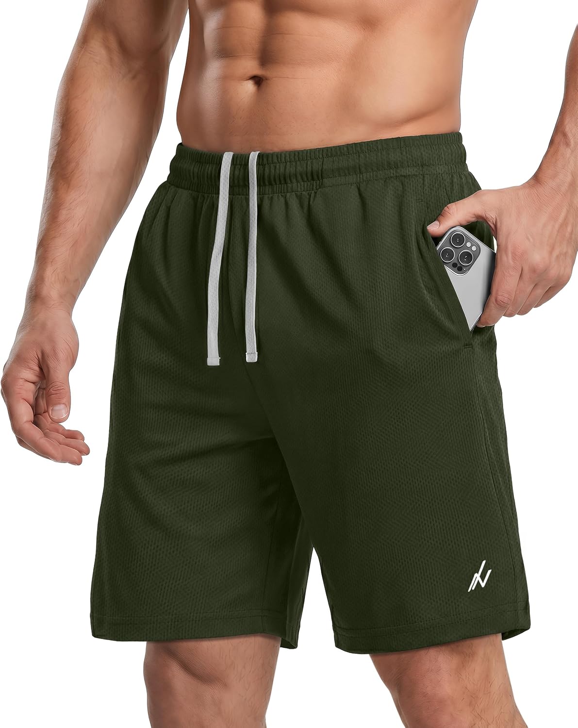 Men's Athletic Shorts Quick Dry Loose-Fit Lightweight Running Workout Gym Shorts with Pockets