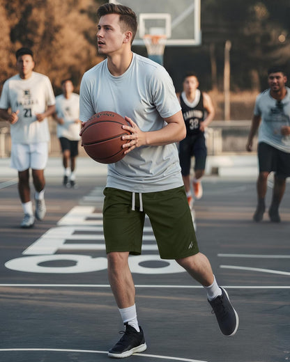 Men's Athletic Shorts Quick Dry Loose-Fit Lightweight Running Workout Gym Shorts with Pockets