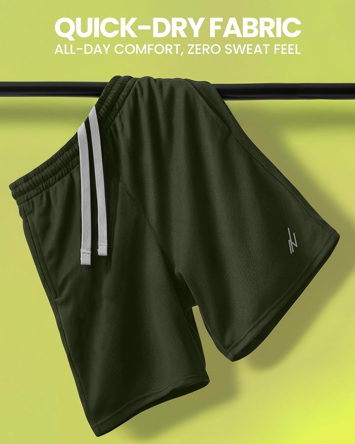 Men's Athletic Shorts Quick Dry Loose-Fit Lightweight Running Workout Gym Shorts with Pockets