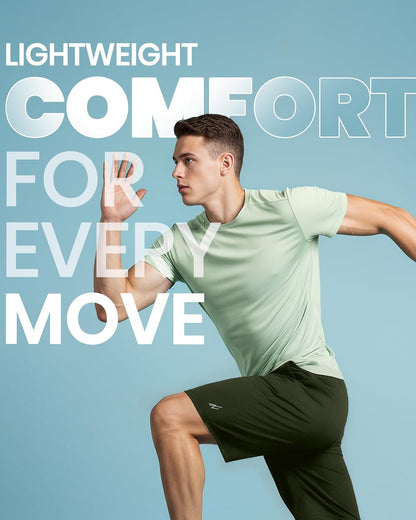 Men's Athletic Shorts Quick Dry Loose-Fit Lightweight Running Workout Gym Shorts with Pockets