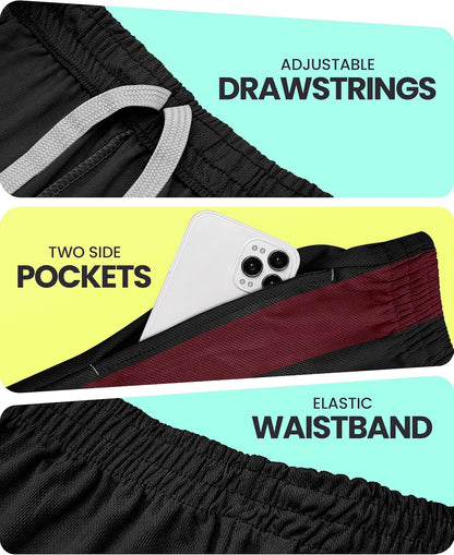 Men's Athletic Shorts Quick Dry Loose-Fit Lightweight Running Workout Gym Shorts with Pockets
