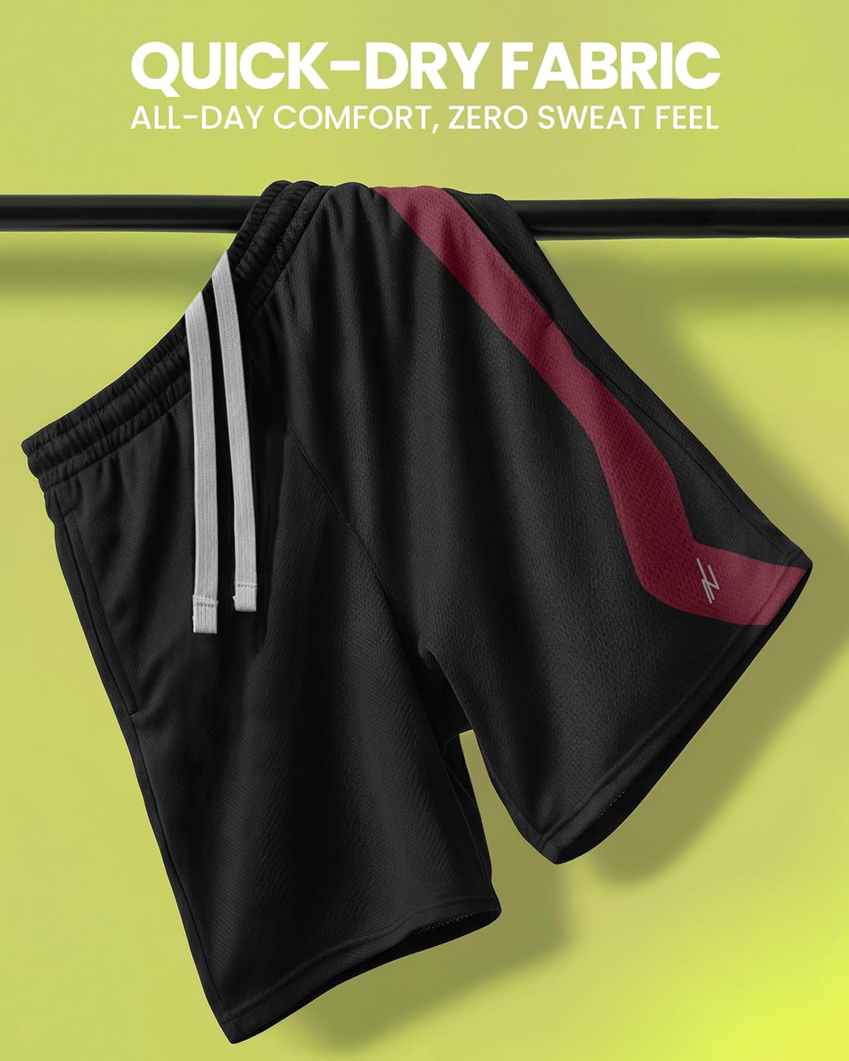 Men's Athletic Shorts Quick Dry Loose-Fit Lightweight Running Workout Gym Shorts with Pockets