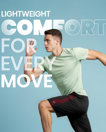 Men's Athletic Shorts Quick Dry Loose-Fit Lightweight Running Workout Gym Shorts with Pockets