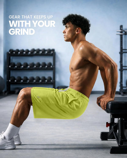 Men's Athletic Shorts Quick Dry Loose-Fit Lightweight Running Workout Gym Shorts with Pockets