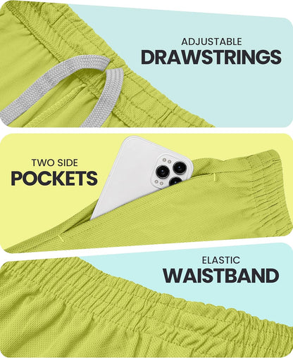 Men's Athletic Shorts Quick Dry Loose-Fit Lightweight Running Workout Gym Shorts with Pockets