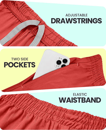 Men's Athletic Shorts Quick Dry Loose-Fit Lightweight Running Workout Gym Shorts with Pockets