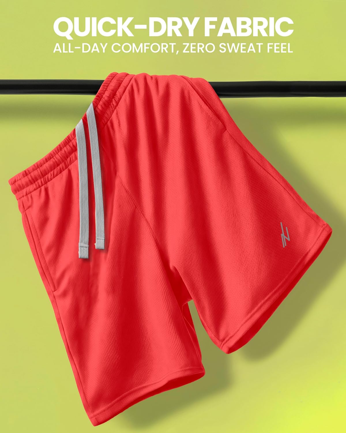 Men's Athletic Shorts Quick Dry Loose-Fit Lightweight Running Workout Gym Shorts with Pockets