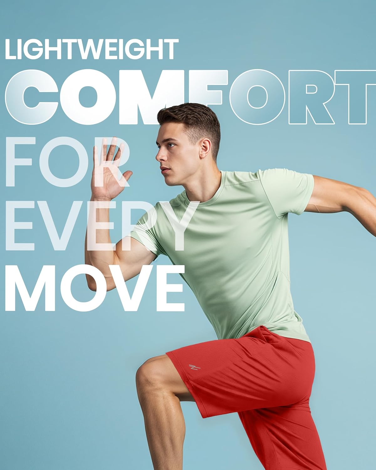 Men's Athletic Shorts Quick Dry Loose-Fit Lightweight Running Workout Gym Shorts with Pockets