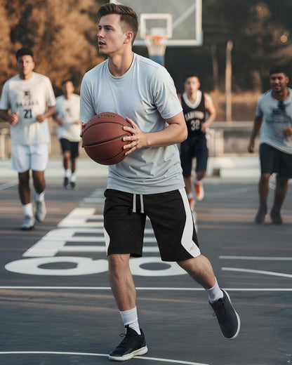 Men's Athletic Shorts Quick Dry Loose-Fit Lightweight Running Workout Gym Shorts with Pockets