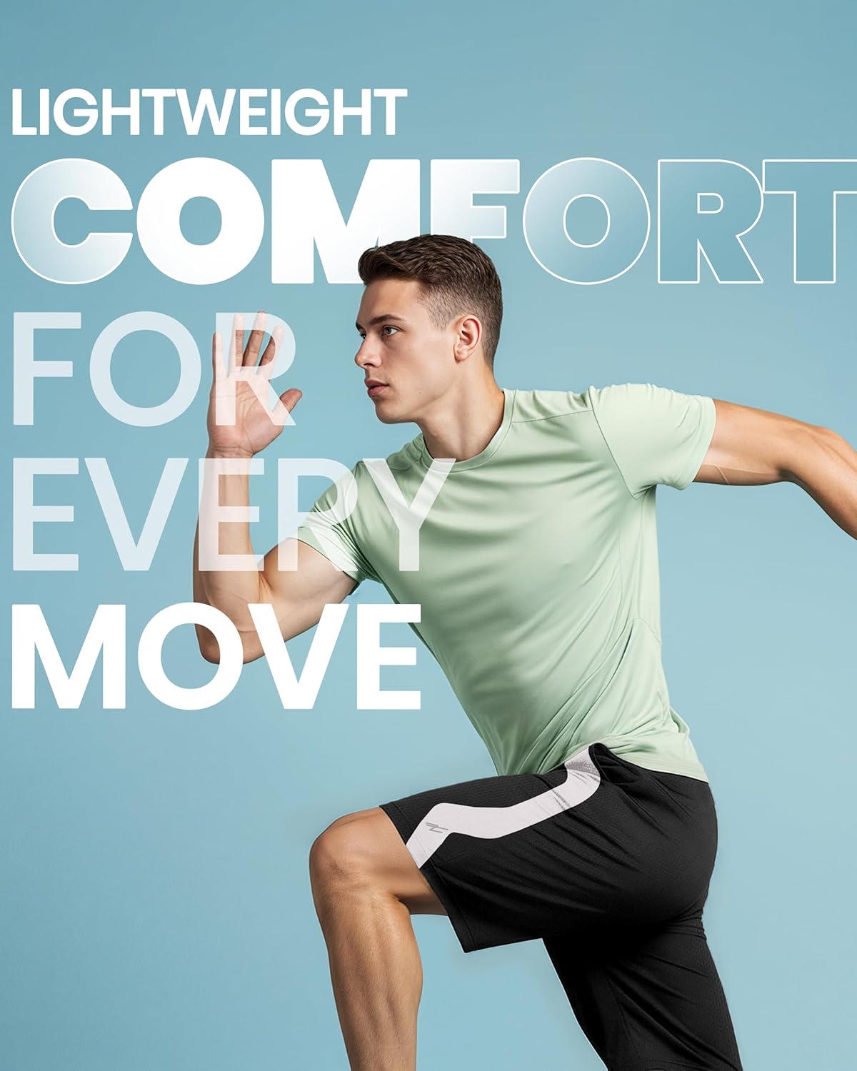 Men's Athletic Shorts Quick Dry Loose-Fit Lightweight Running Workout Gym Shorts with Pockets